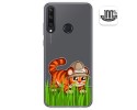 Funda Gel Transparente para Huawei Y6p diseño Tigre Dibujos
