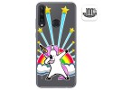 Funda Gel Transparente para Huawei Y6p diseño Unicornio Dibujos