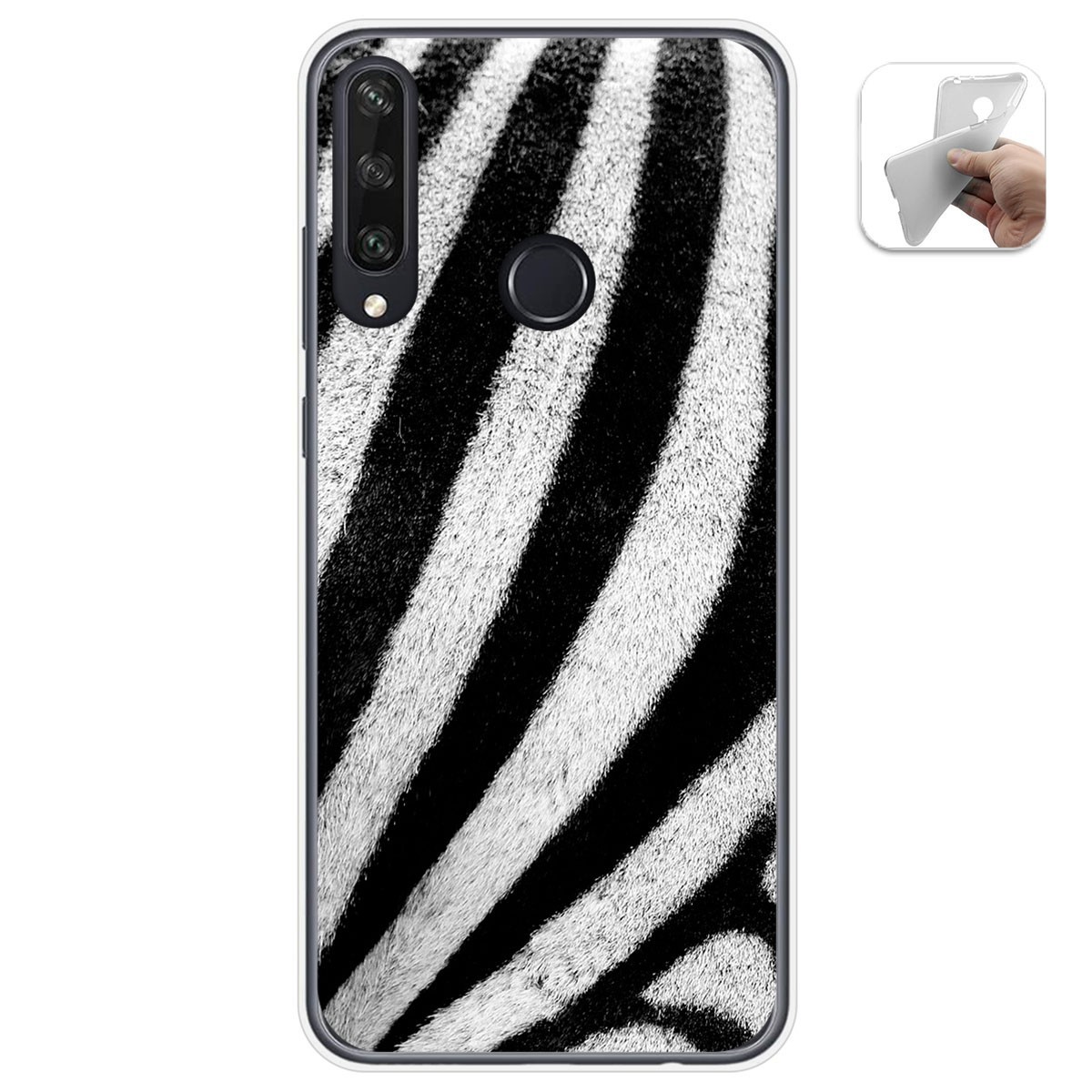 Funda Gel Tpu para Huawei Y6p diseño Animal 02 Dibujos