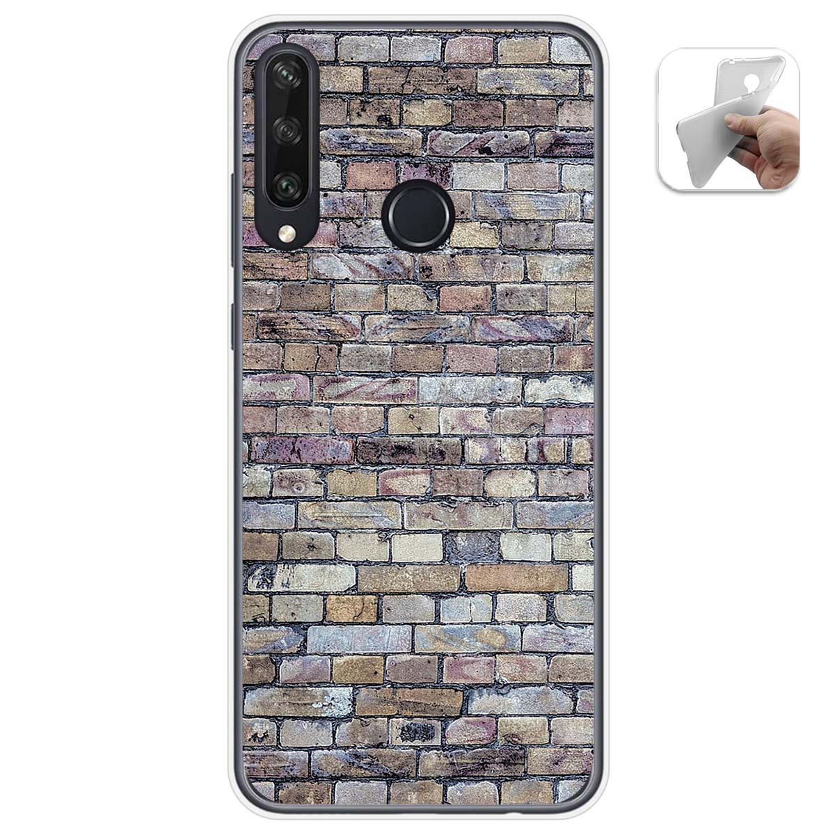 Funda Gel Tpu para Huawei Y6p diseño Ladrillo 02 Dibujos