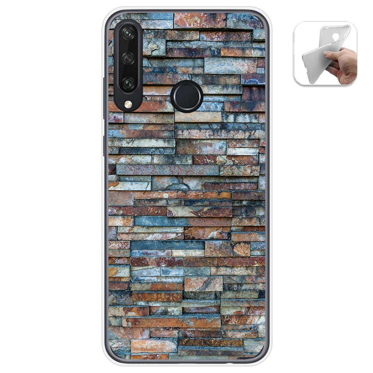 Funda Gel Tpu para Huawei Y6p diseño Ladrillo 05 Dibujos