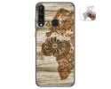 Funda Gel Tpu para Huawei Y6p diseño Madera 07 Dibujos