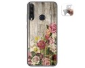 Funda Gel Tpu para Huawei Y6p diseño Madera 08 Dibujos