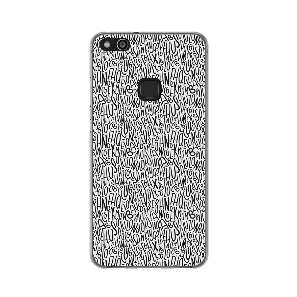 Funda Gel Tpu para Huawei P10 Lite Diseño Letras Dibujos
