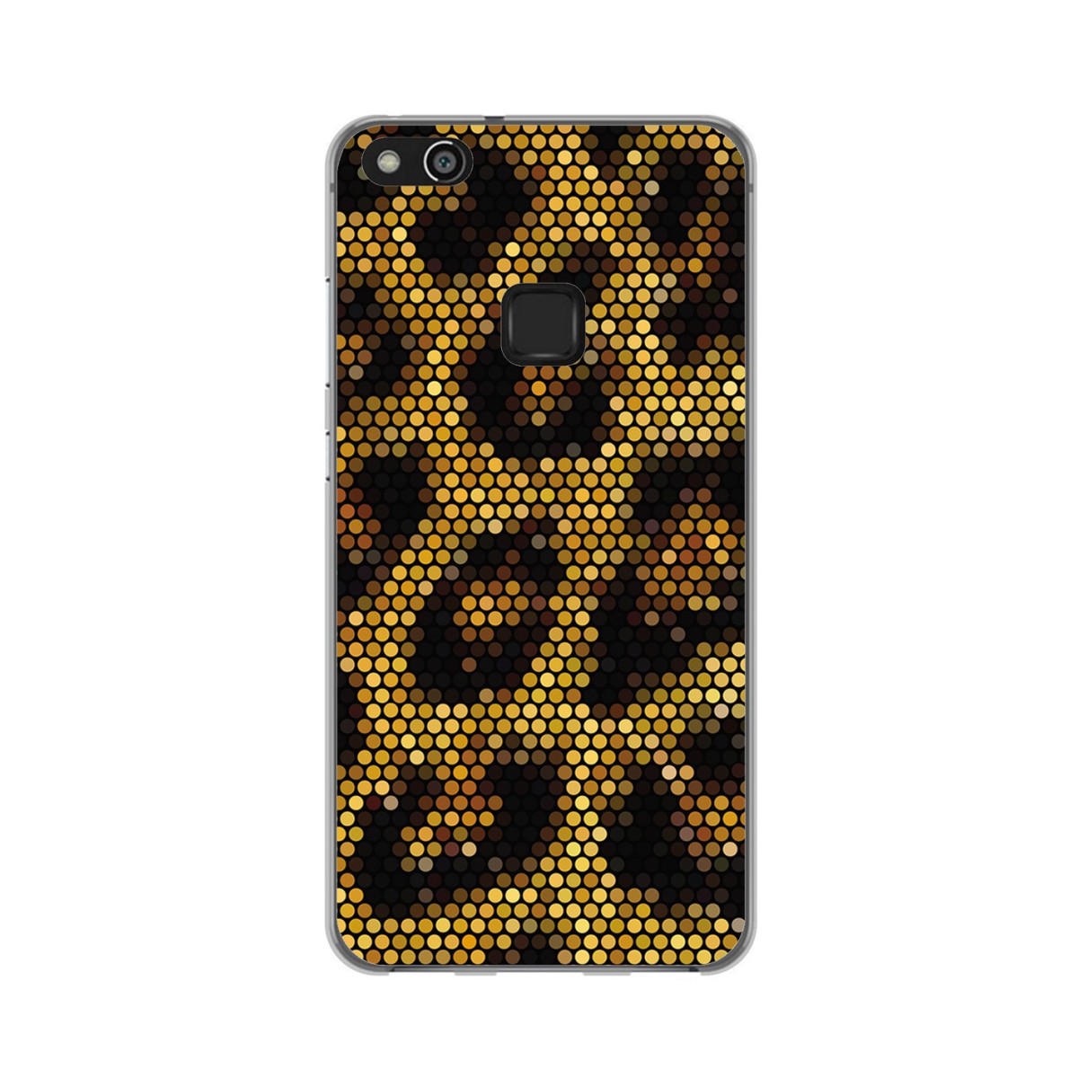 Funda Gel Tpu para Huawei P10 Lite Diseño Leopardo Dibujos