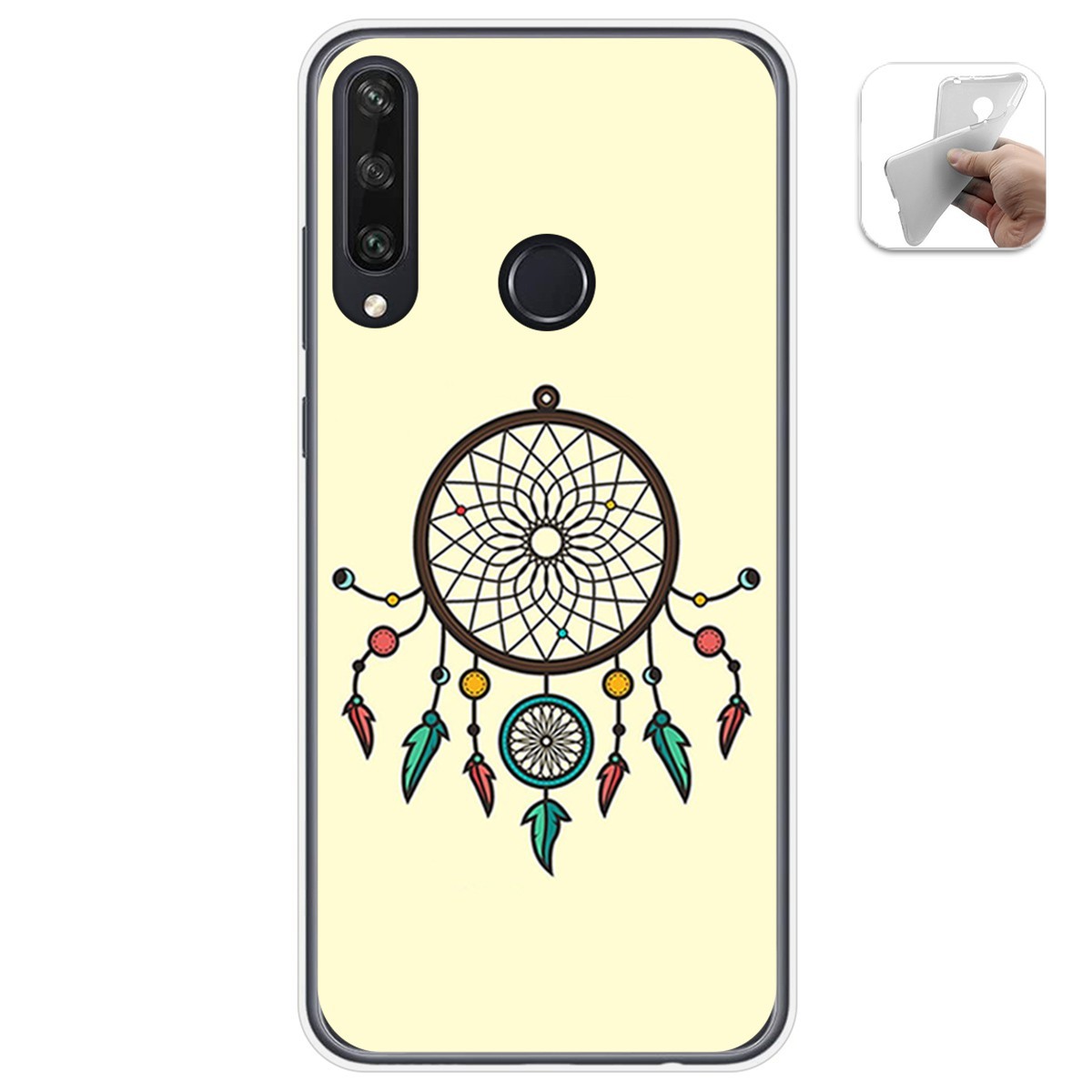Funda Gel Tpu para Huawei Y6p diseño Atrapasueños Dibujos