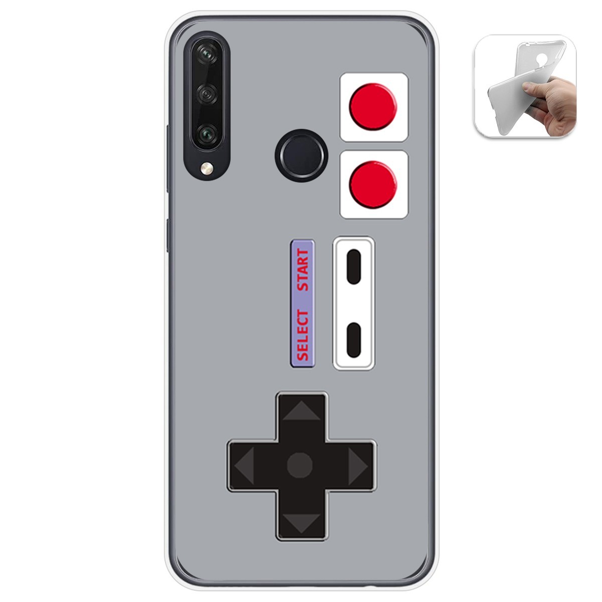 Funda Gel Tpu para Huawei Y6p diseño Consola Dibujos