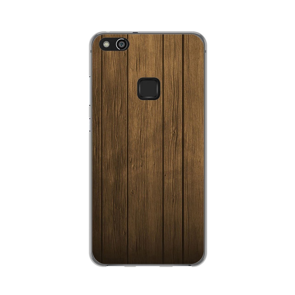 Funda Gel Tpu para Huawei P10 Lite Diseño Madera Dibujos