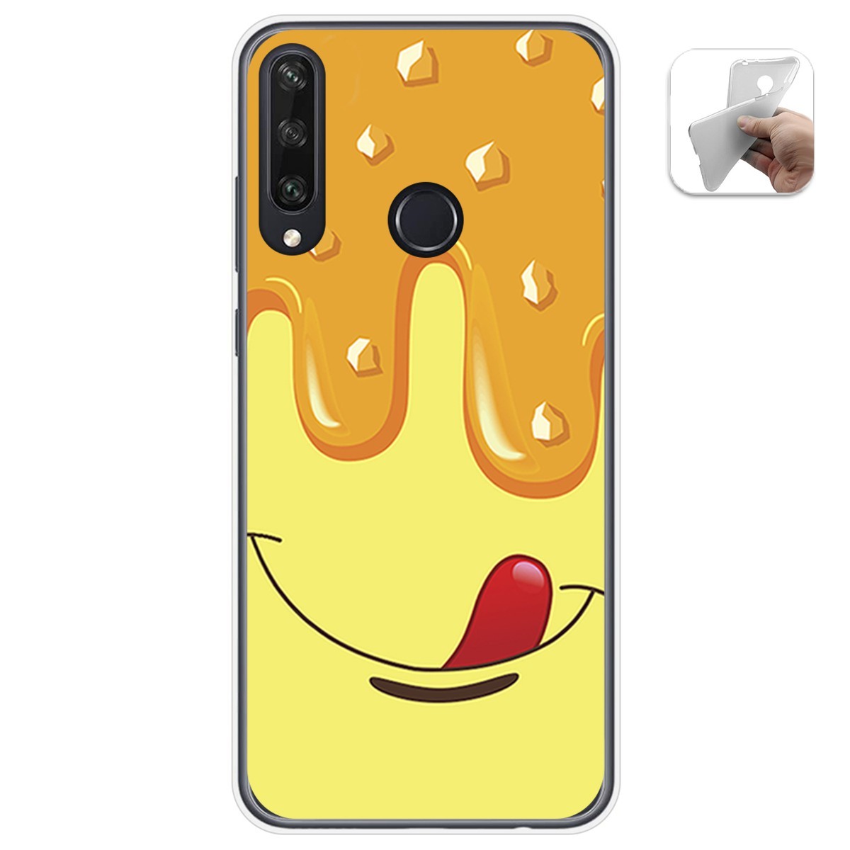 Funda Gel Tpu para Huawei Y6p diseño Helado Vainilla Dibujos