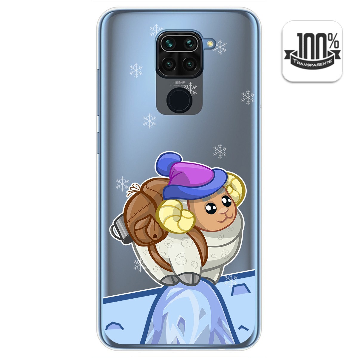 Funda Gel Transparente para Xiaomi Redmi Note 9 diseño Cabra Dibujos