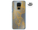 Funda Gel Transparente para Xiaomi Redmi Note 9 diseño Hojas Dibujos