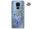 Funda Gel Transparente para Xiaomi Redmi Note 9 diseño Plumas Dibujos