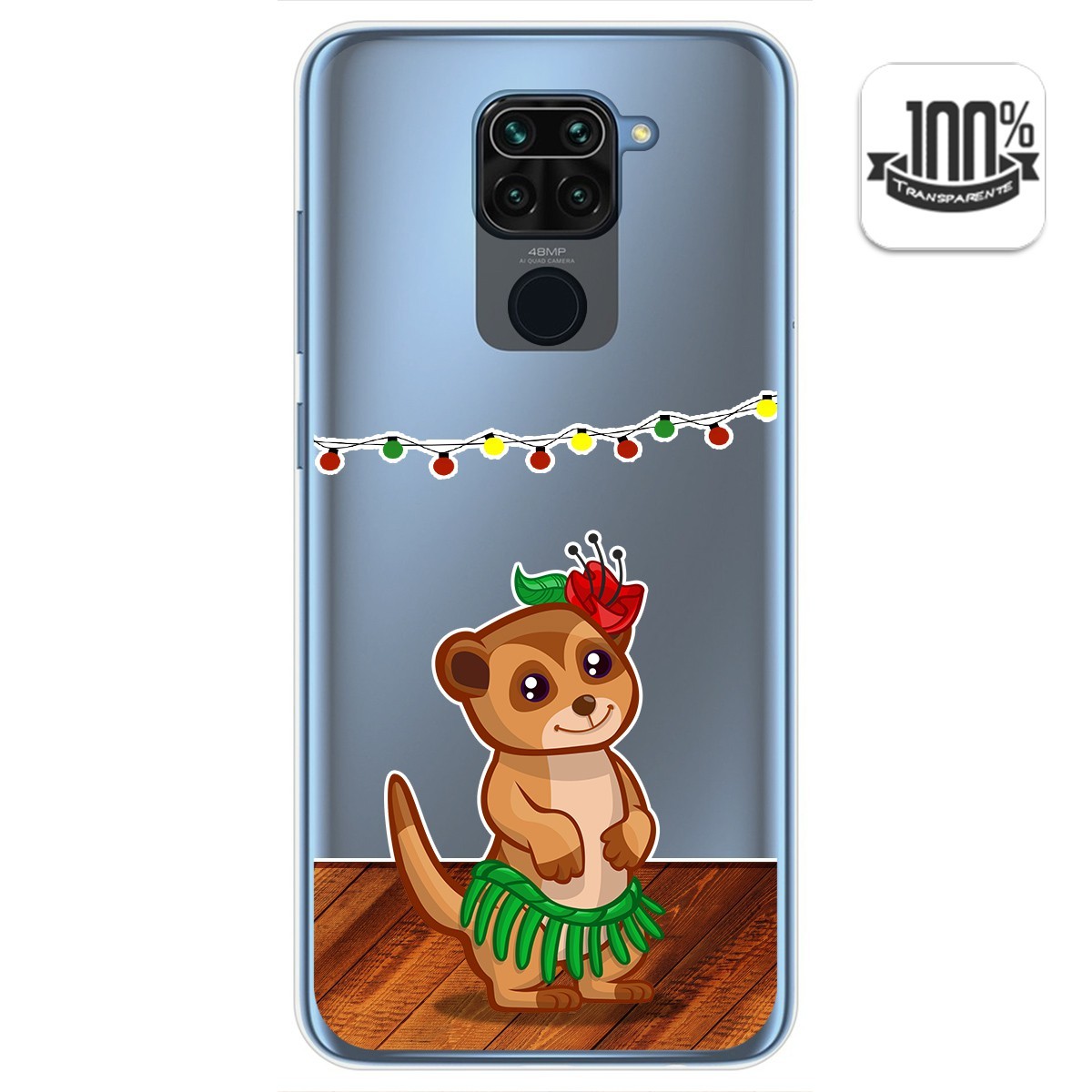 Funda Gel Transparente para Xiaomi Redmi Note 9 diseño Suricata Dibujos