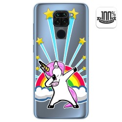 Funda Gel Transparente para Xiaomi Redmi Note 9 diseño Unicornio Dibujos