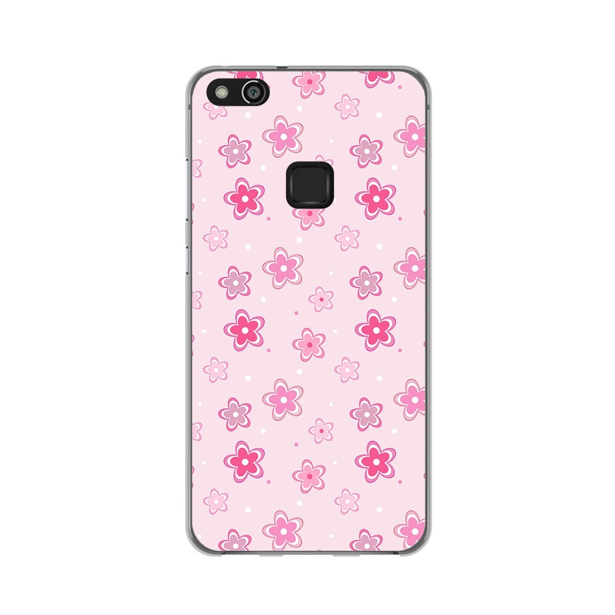 Funda Gel Tpu para Huawei P10 Lite Diseño Flores Dibujos