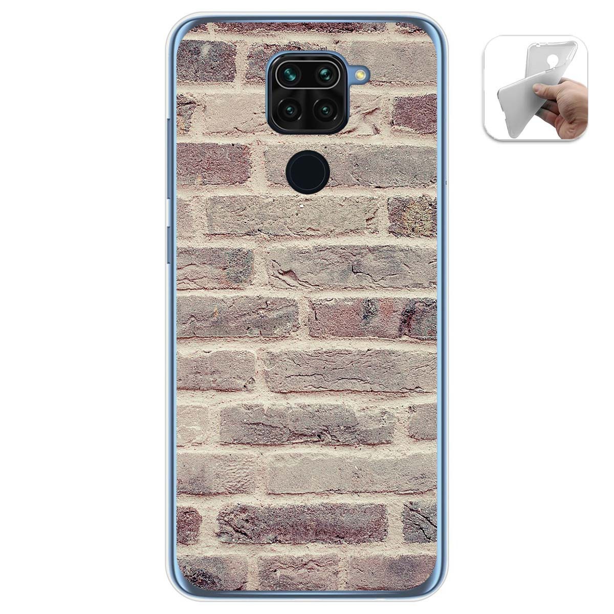 Funda Gel Tpu para Xiaomi Redmi Note 9 diseño Ladrillo 01 Dibujos