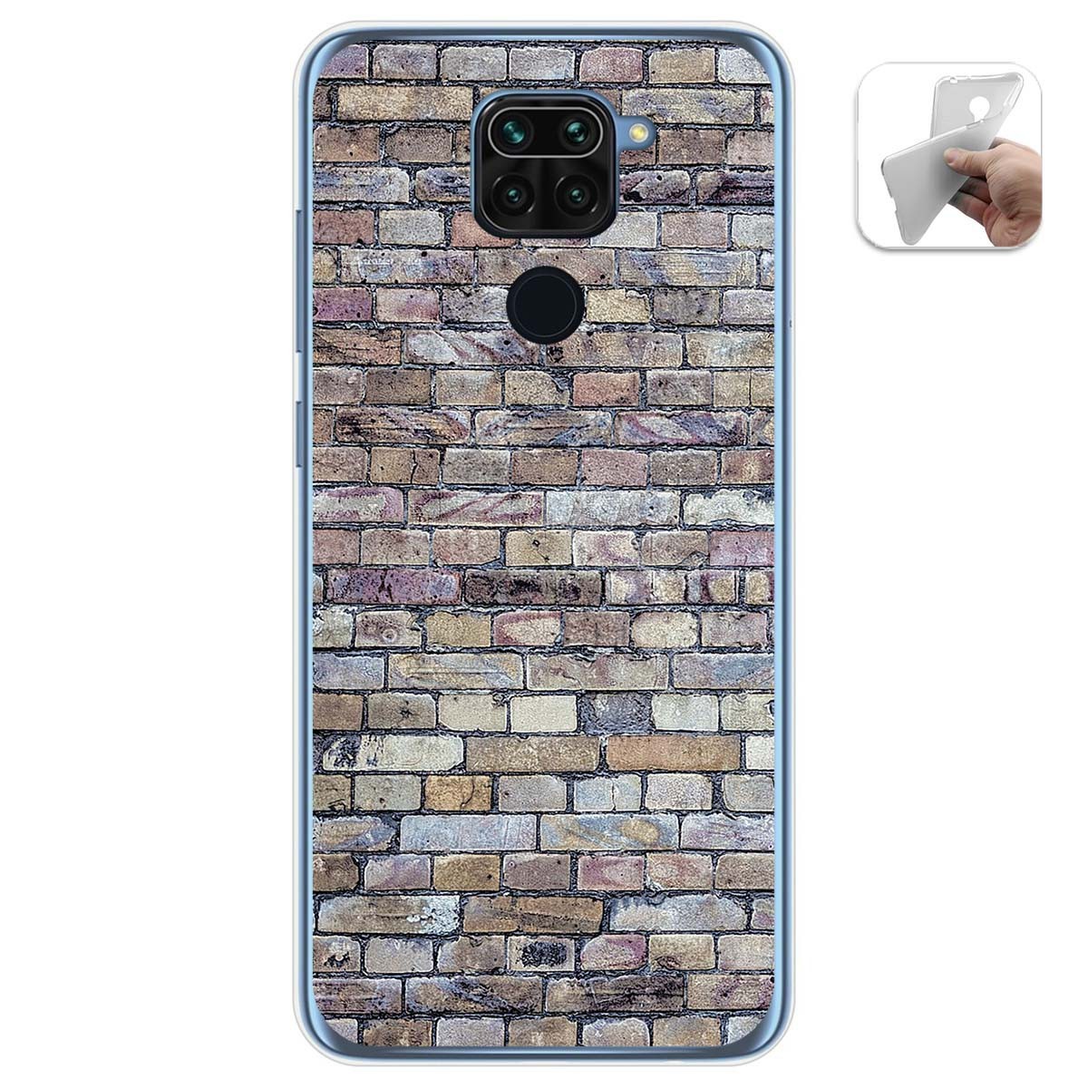 Funda Gel Tpu para Xiaomi Redmi Note 9 diseño Ladrillo 02 Dibujos