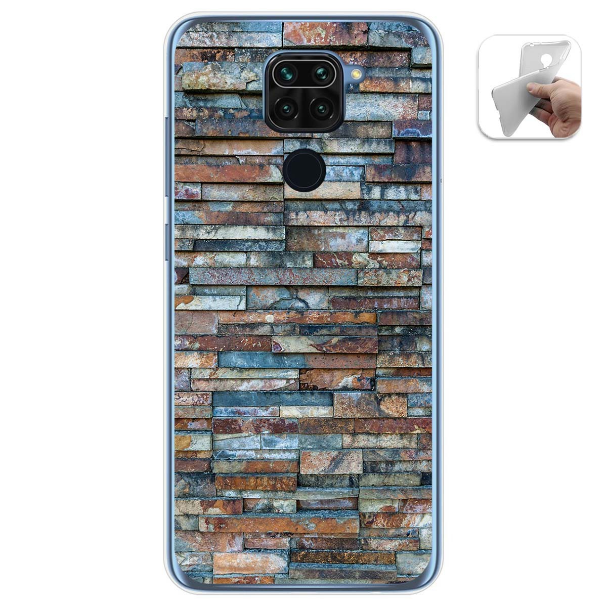 Funda Gel Tpu para Xiaomi Redmi Note 9 diseño Ladrillo 05 Dibujos