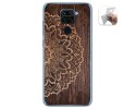 Funda Gel Tpu para Xiaomi Redmi Note 9 diseño Madera 06 Dibujos