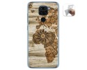 Funda Gel Tpu para Xiaomi Redmi Note 9 diseño Madera 07 Dibujos