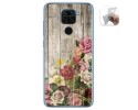 Funda Gel Tpu para Xiaomi Redmi Note 9 diseño Madera 08 Dibujos