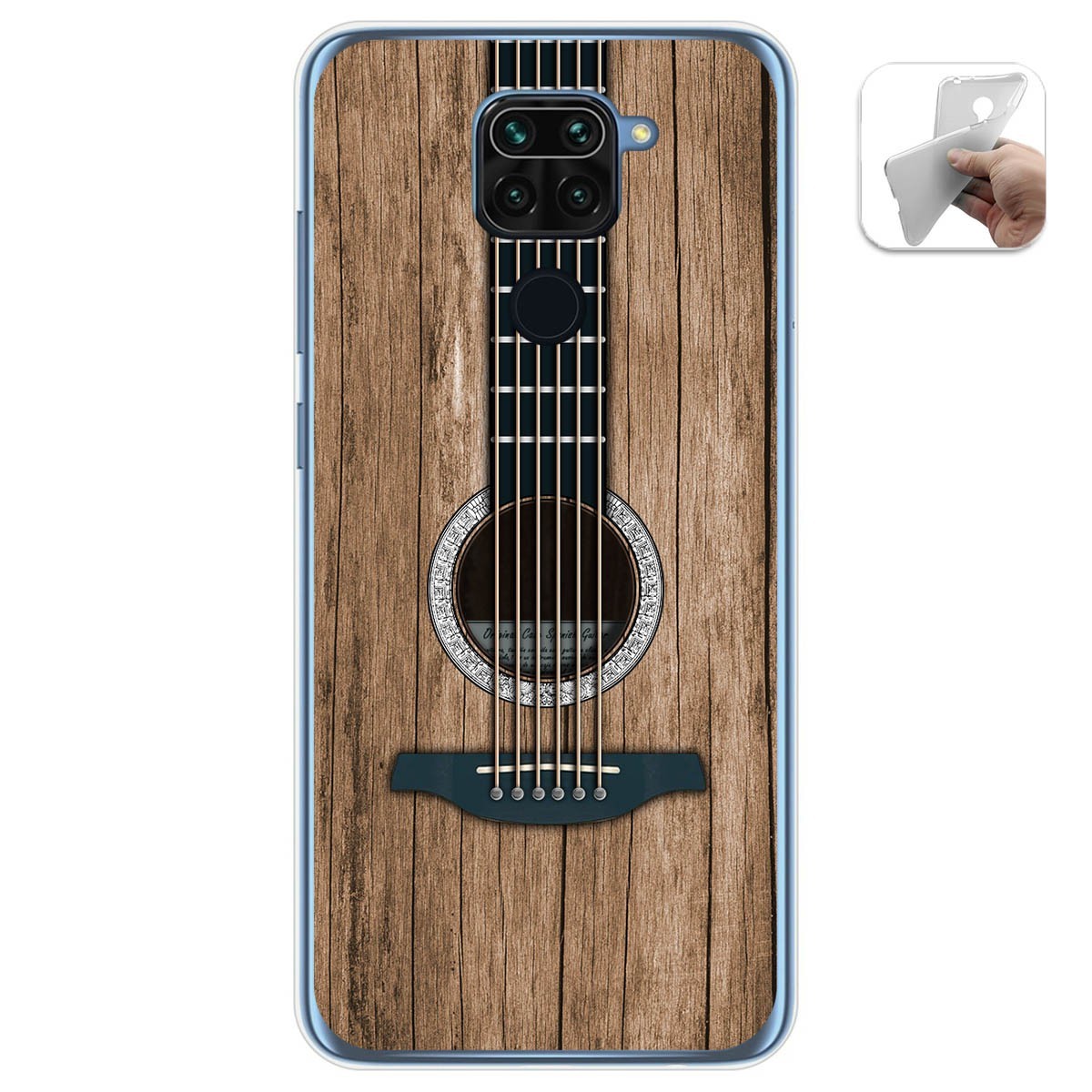 Funda Gel Tpu para Xiaomi Redmi Note 9 diseño Madera 11 Dibujos