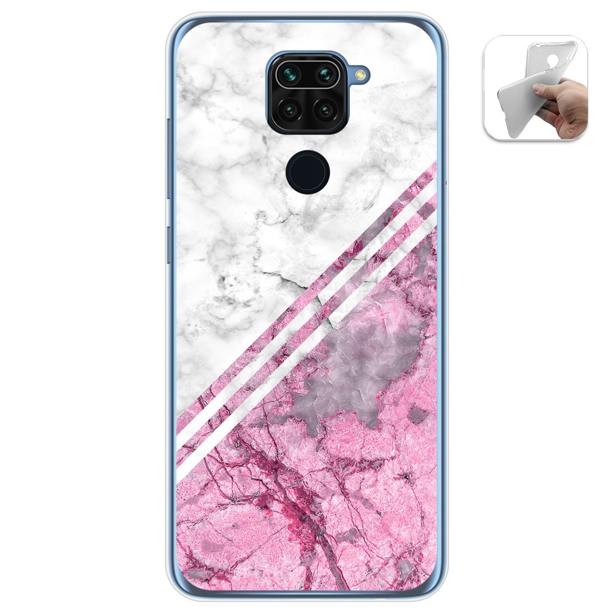 Funda Gel Tpu para Xiaomi Redmi Note 9 diseño Mármol 03 Dibujos