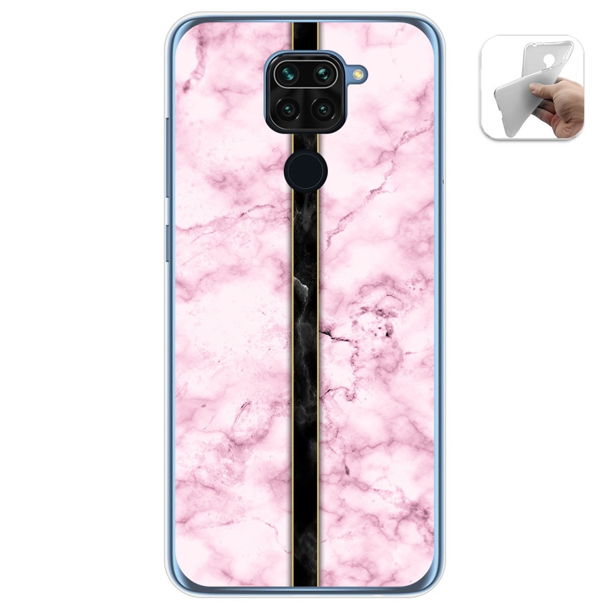 Funda Gel Tpu para Xiaomi Redmi Note 9 diseño Mármol 04 Dibujos