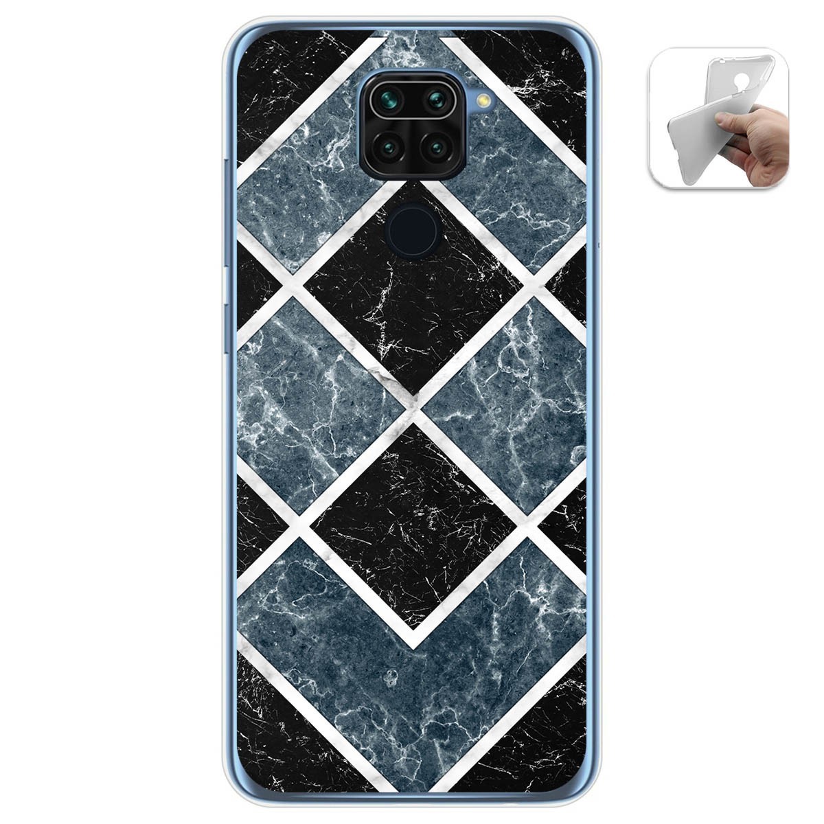 Funda Gel Tpu para Xiaomi Redmi Note 9 diseño Mármol 06 Dibujos