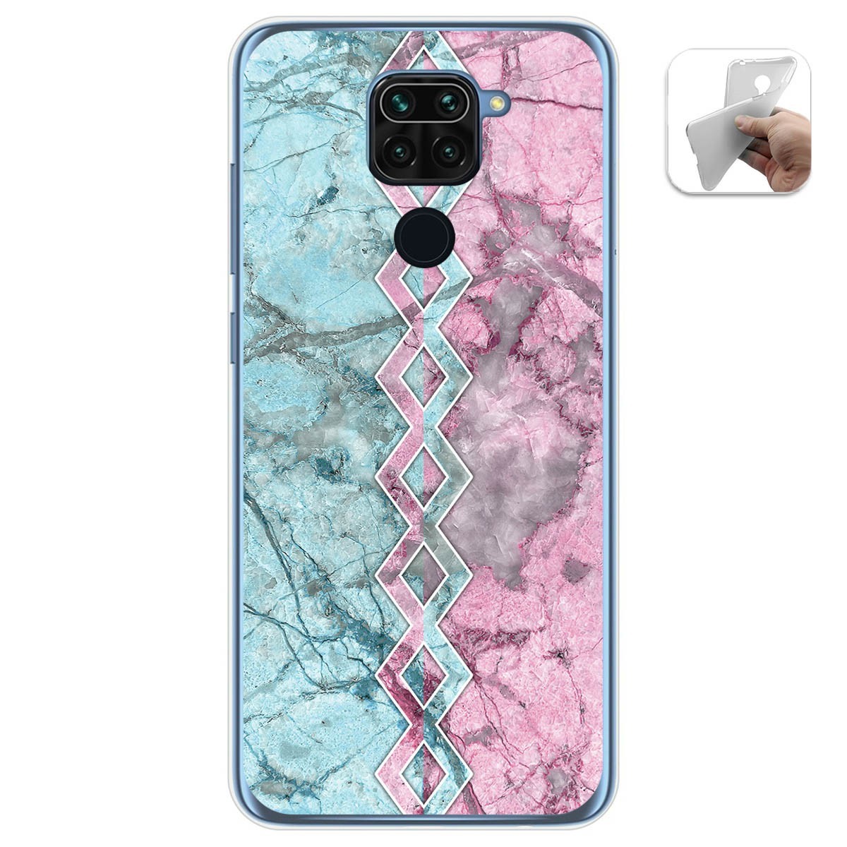 Funda Gel Tpu para Xiaomi Redmi Note 9 diseño Mármol 08 Dibujos