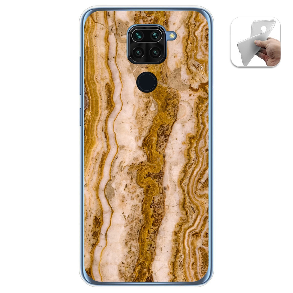 Funda Gel Tpu para Xiaomi Redmi Note 9 diseño Mármol 10 Dibujos