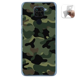 Funda Gel Tpu para Xiaomi Redmi Note 9 diseño Camuflaje Dibujos