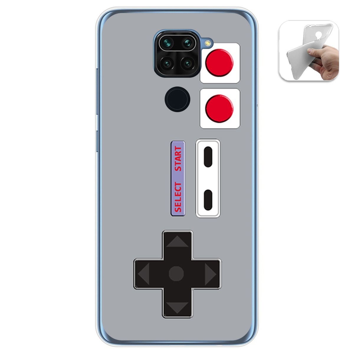 Funda Gel Tpu para Xiaomi Redmi Note 9 diseño Consola Dibujos