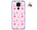 Funda Gel Tpu para Xiaomi Redmi Note 9 diseño Flores Dibujos