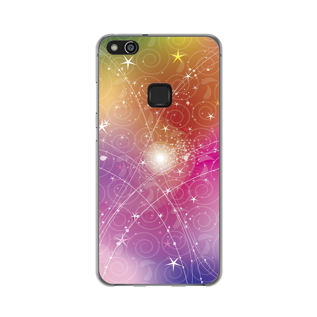 Funda Gel Tpu para Huawei P10 Lite Diseño Abstracto Dibujos
