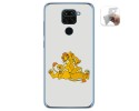 Funda Gel Tpu para Xiaomi Redmi Note 9 diseño Leones Dibujos