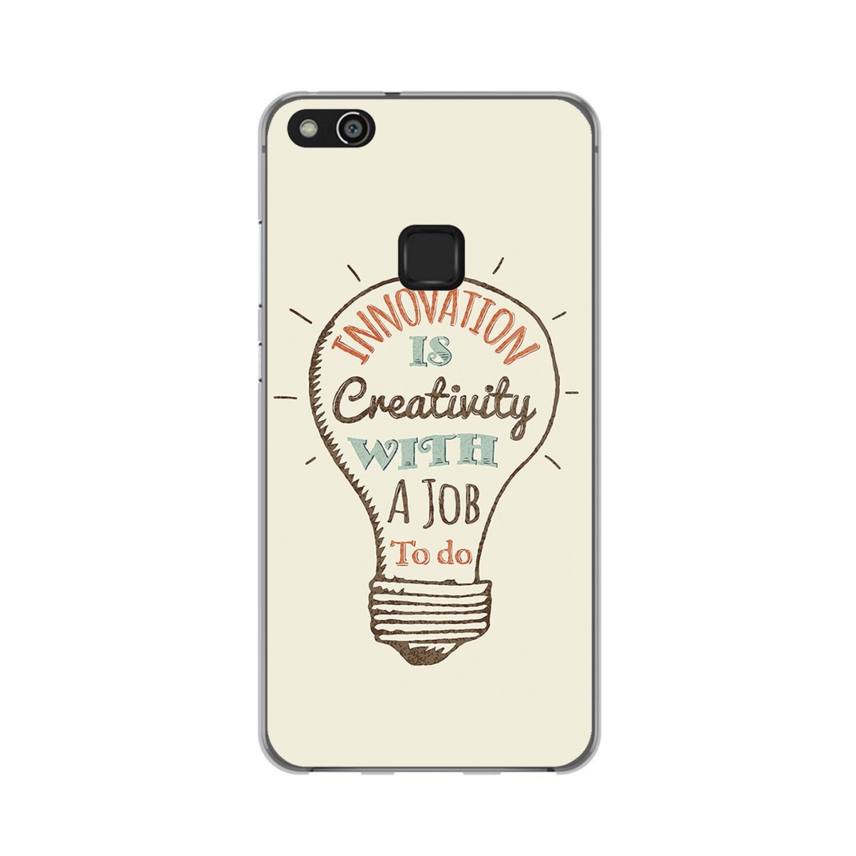 Funda Gel Tpu para Huawei P10 Lite Diseño Creativity Dibujos