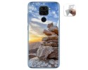 Funda Gel Tpu para Xiaomi Redmi Note 9 diseño Sunset Dibujos