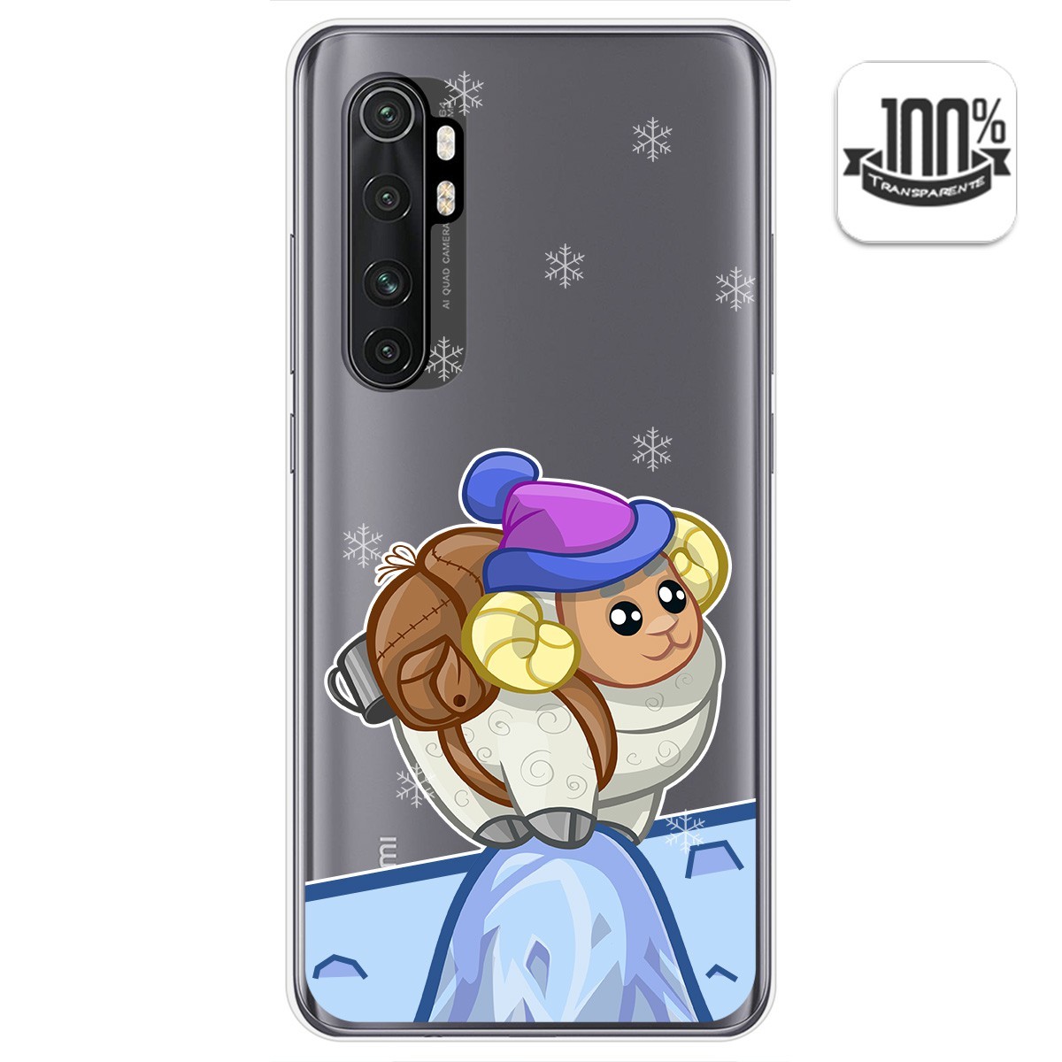 Funda Gel Transparente para Xiaomi Mi Note 10 Lite diseño Cabra Dibujos