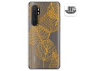 Funda Gel Transparente para Xiaomi Mi Note 10 Lite diseño Hojas Dibujos