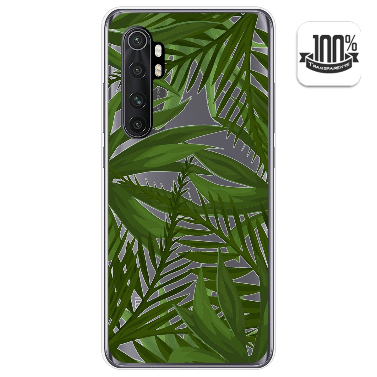 Funda Gel Transparente para Xiaomi Mi Note 10 Lite diseño Jungla Dibujos
