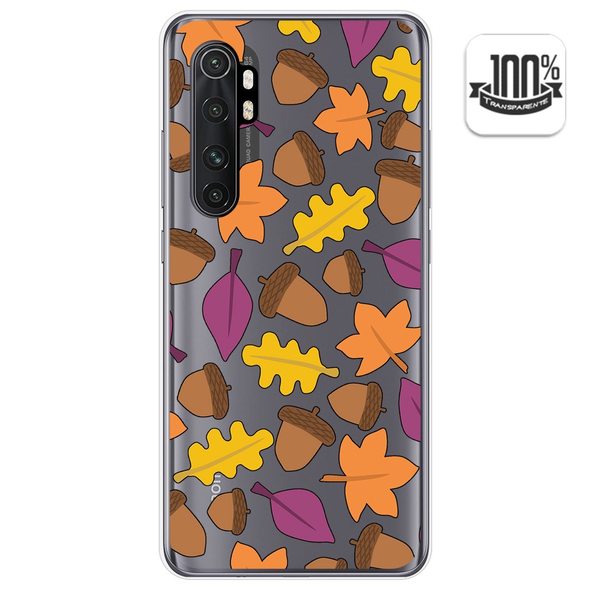 Funda Gel Transparente para Xiaomi Mi Note 10 Lite diseño Otoño Dibujos