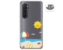 Funda Gel Transparente para Xiaomi Mi Note 10 Lite diseño Playa Dibujos