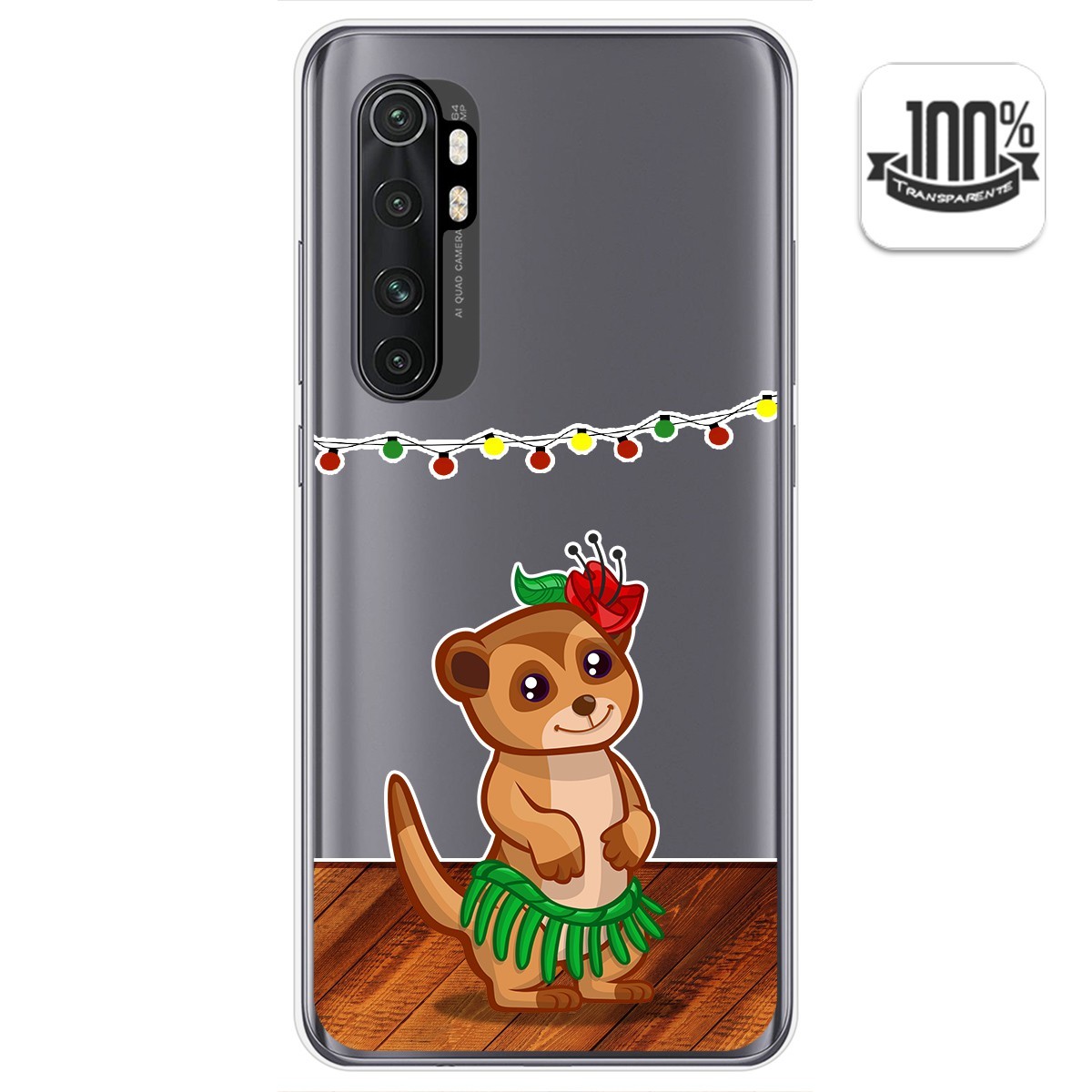 Funda Gel Transparente para Xiaomi Mi Note 10 Lite diseño Suricata Dibujos