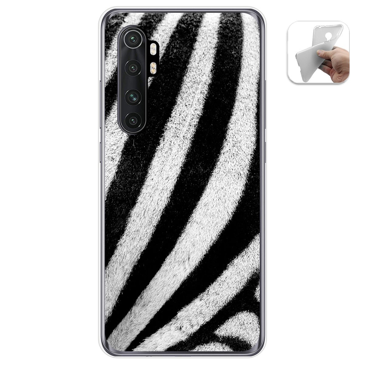 Funda Gel Tpu para Xiaomi Mi Note 10 Lite diseño Animal 02 Dibujos