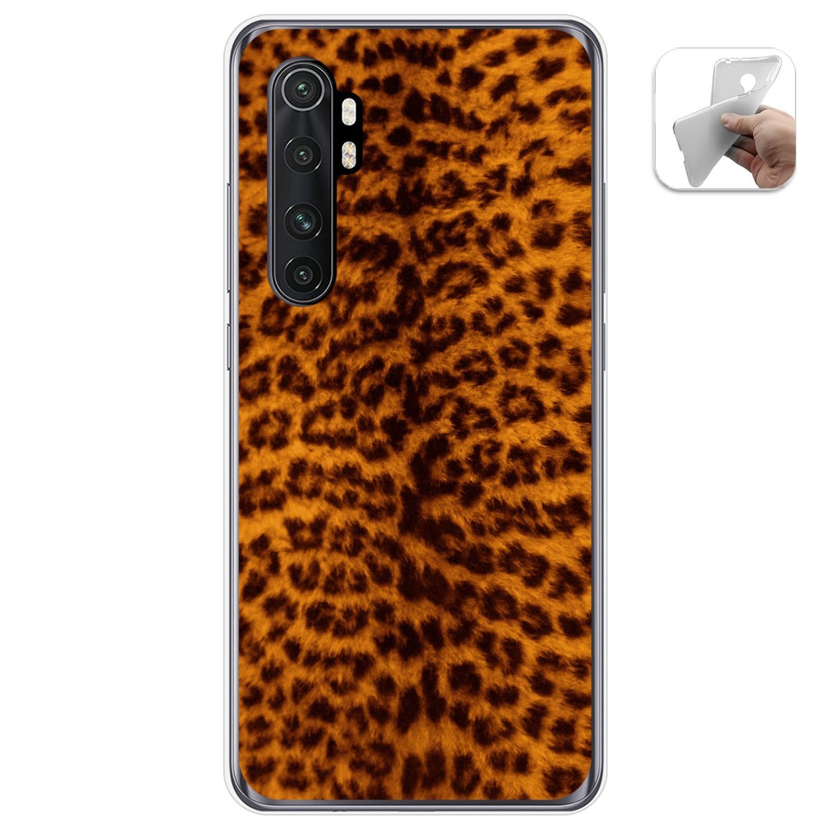 Funda Gel Tpu para Xiaomi Mi Note 10 Lite diseño Animal 03 Dibujos