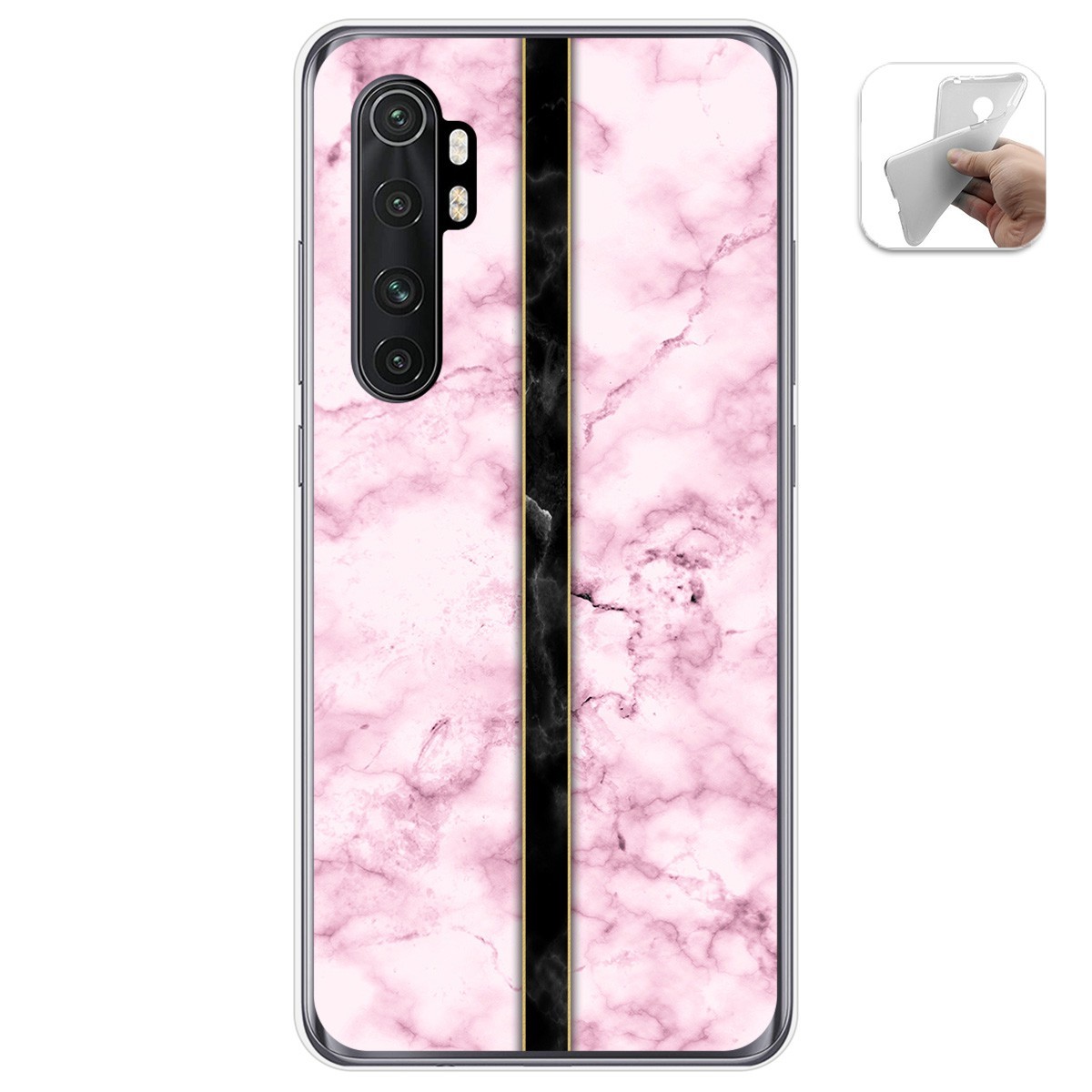 Funda Gel Tpu para Xiaomi Mi Note 10 Lite diseño Mármol 04 Dibujos