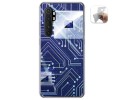 Funda Gel Tpu para Xiaomi Mi Note 10 Lite diseño Circuito Dibujos