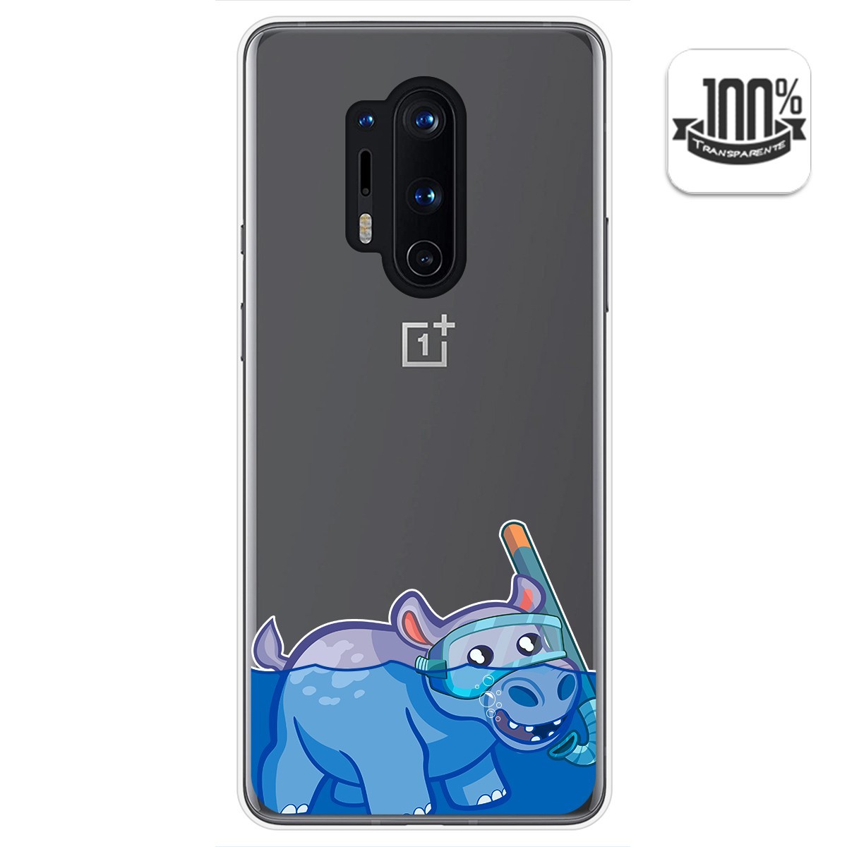 Funda Gel Transparente para Oneplus 8 Pro diseño Hipo Dibujos