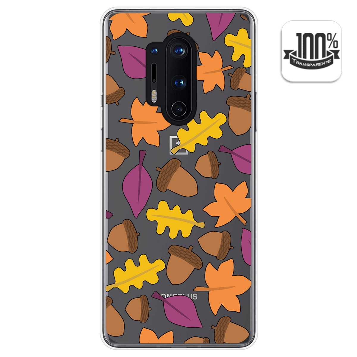 Funda Gel Transparente para Oneplus 8 Pro diseño Otoño Dibujos